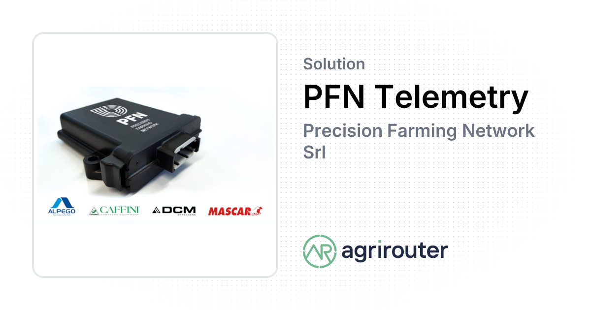 PFN Telemetry — agrirouter Solution Finder