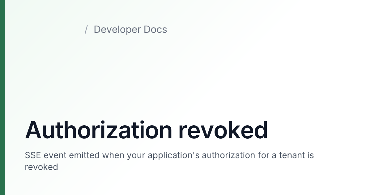 Authorization revoked — agrirouter Developer Docs
