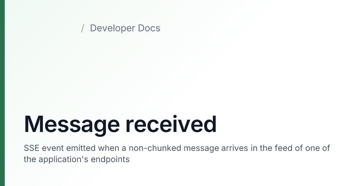 Message received — agrirouter Developer Docs