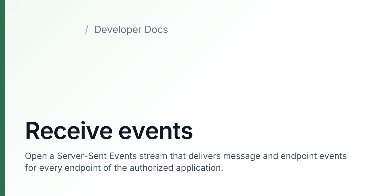 Receive events — agrirouter Developer Docs