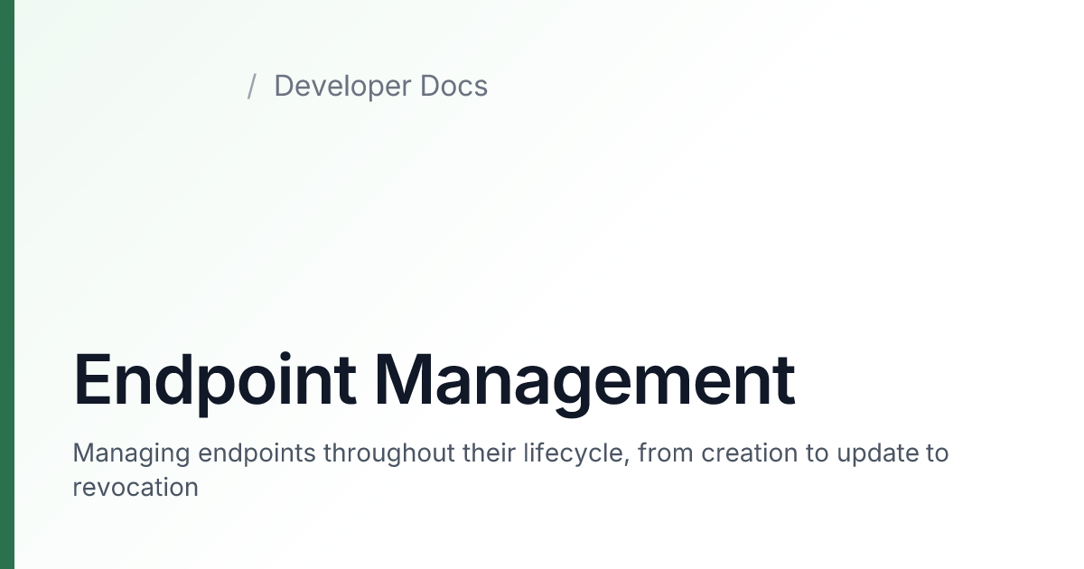 Endpoint Management — agrirouter Developer Docs