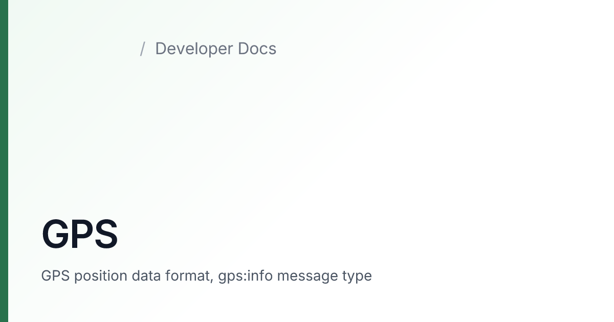 GPS — agrirouter Developer Docs