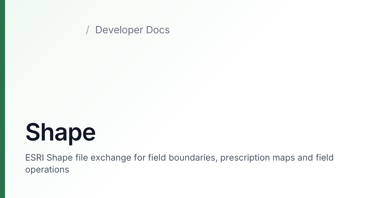 Shape — agrirouter Developer Docs