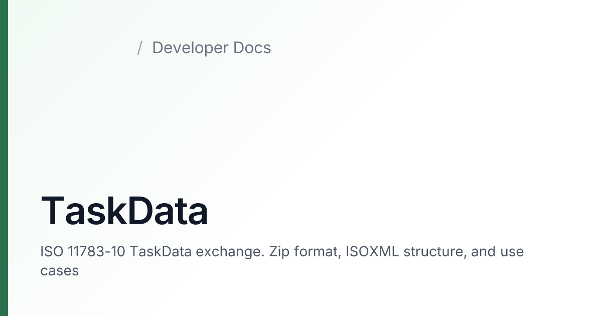TaskData — agrirouter Developer Docs