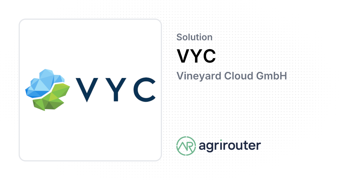 VYC — agrirouter Solution-Finder
